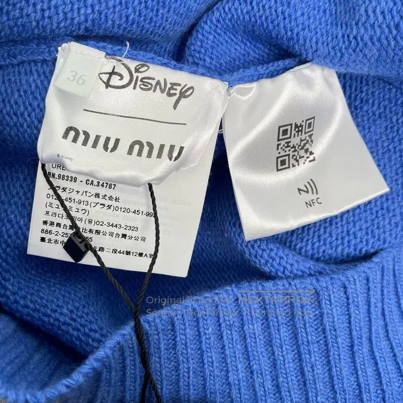 Miu Miu Miu Miu 36 Disney Co-branded Limited Edition Ladies Knitted Size S / US 4 / IT 40 - 5 Thumbnail