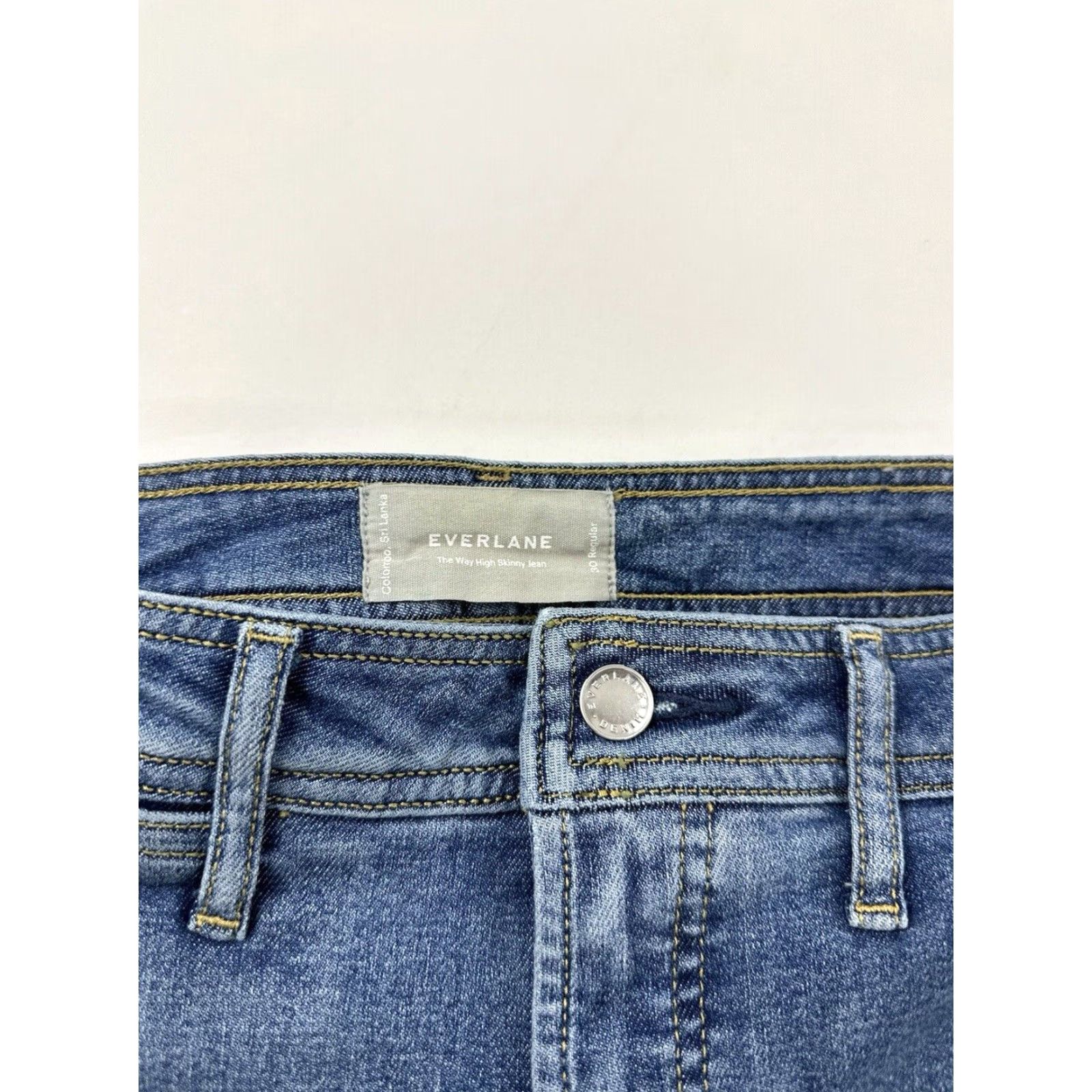 Everlane Everlane Jeans Women’s 30 Blue The Way High Skinny Stretch Jeans Women 30in Regular Blue Skinny 28in Rise High Mens? Size 30" / US 8 / IT 44 - 5 Thumbnail