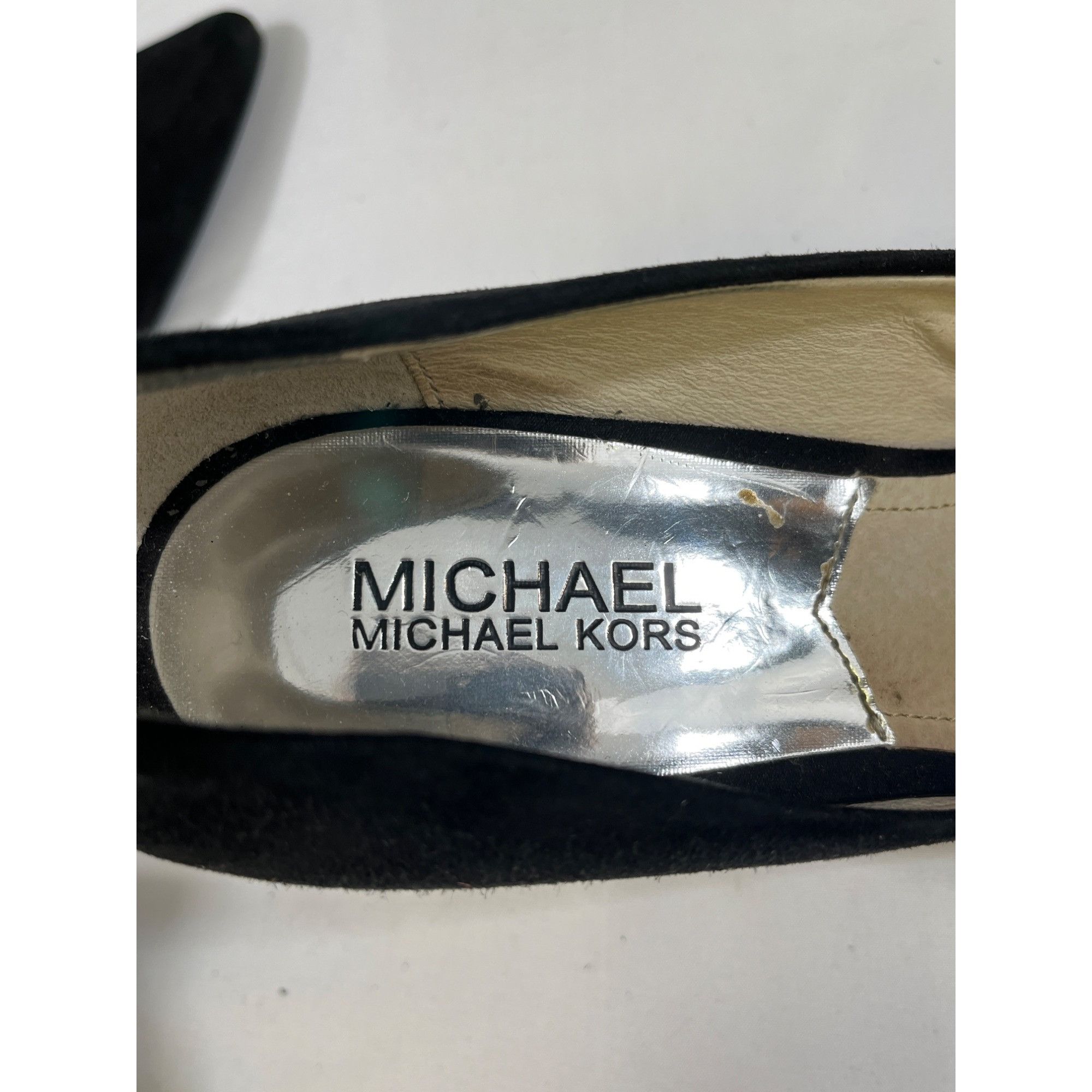 Michael Kors Michael Michael Kors Women's Black Leather Shoes/Heels Size Size US 7.5 / IT 37.5 - 7 Thumbnail