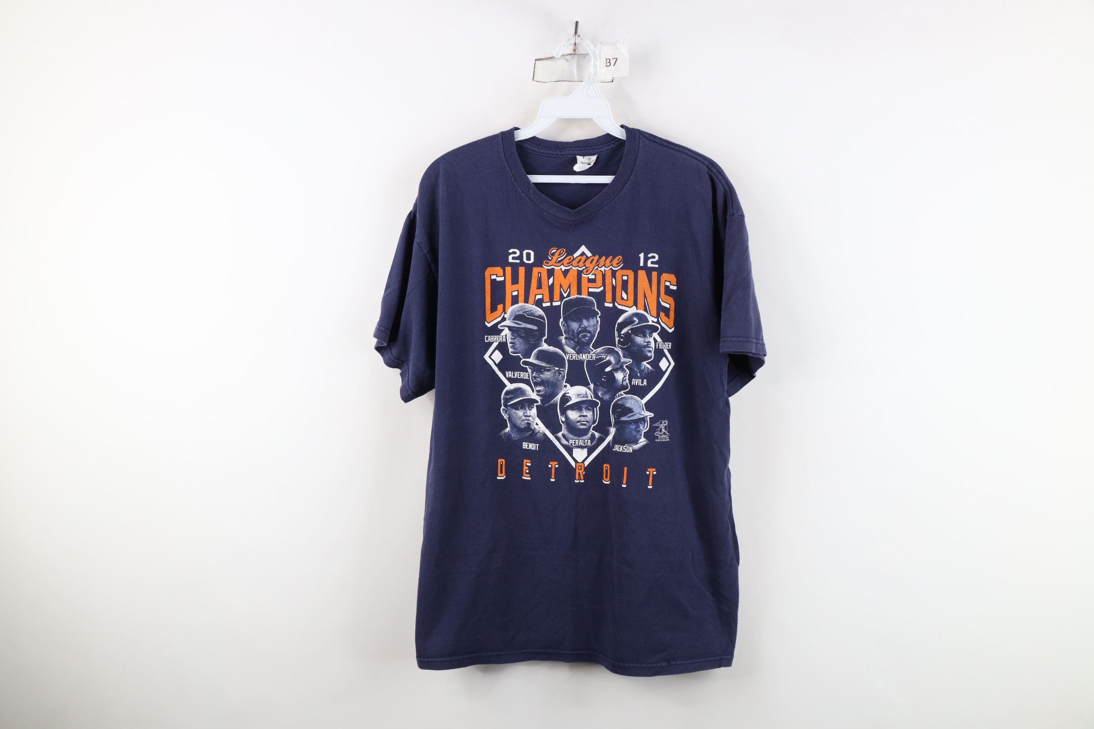 Vintage Vintage Y2K AL Champs Detroit Tigers Baseball T-Shirt Blue Size US L / EU 52-54 / 3 - 1 Thumbnail