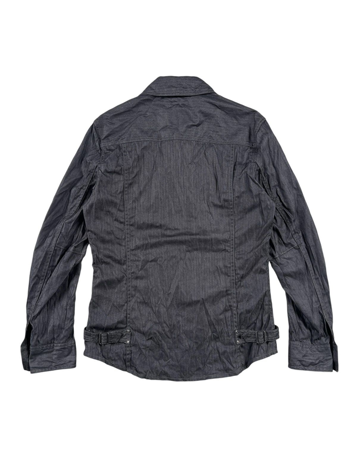 Issey Miyake 1990 Tete Homme Herringbone Twill Wrinkle Zipper Jacket Size US S / EU 44-46 / 1 - 2 Thumbnail