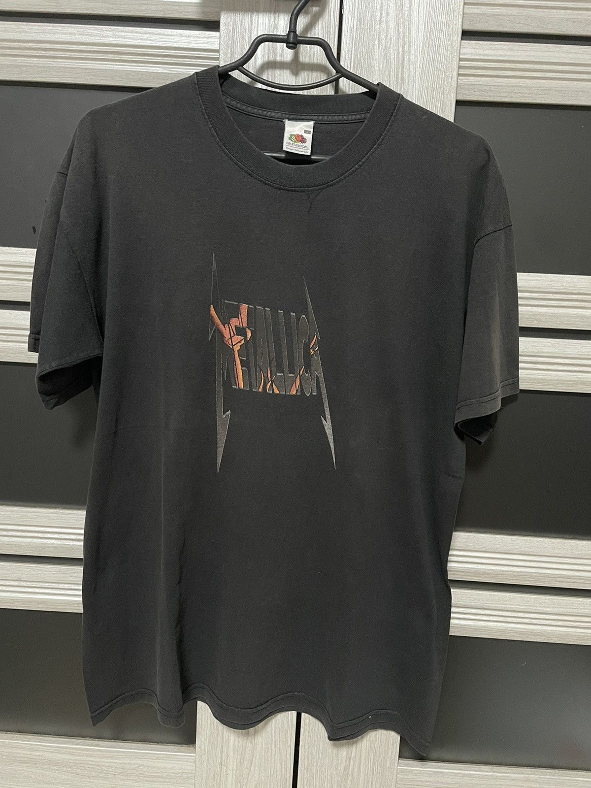 Band Tees Vintage 2003 Metallica Devil Horns Shadow Tee Rock T Shirt Size US L / EU 52-54 / 3 - 2 Thumbnail