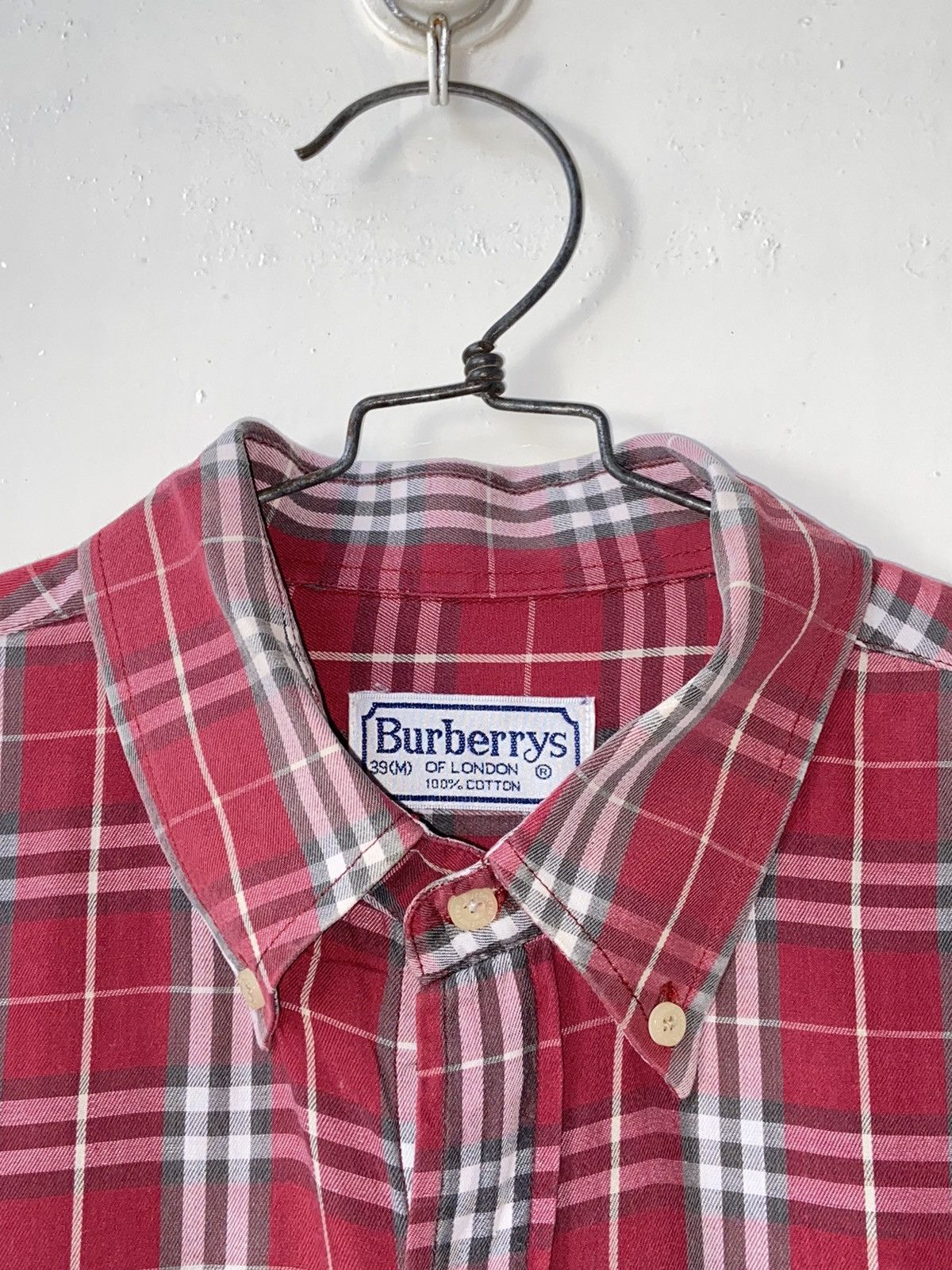 Burberry BURBERRY Red Striped Shirt Size US M / EU 48-50 / 2 - 13 Thumbnail