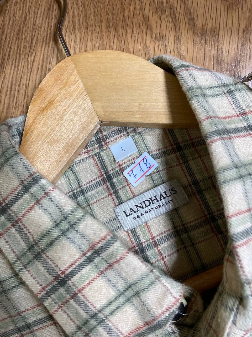 C&A Landhaus by C&A Men S Casual Shirt Beige Linen 0010 Size US S / EU 44-46 / 1 - 3 Thumbnail