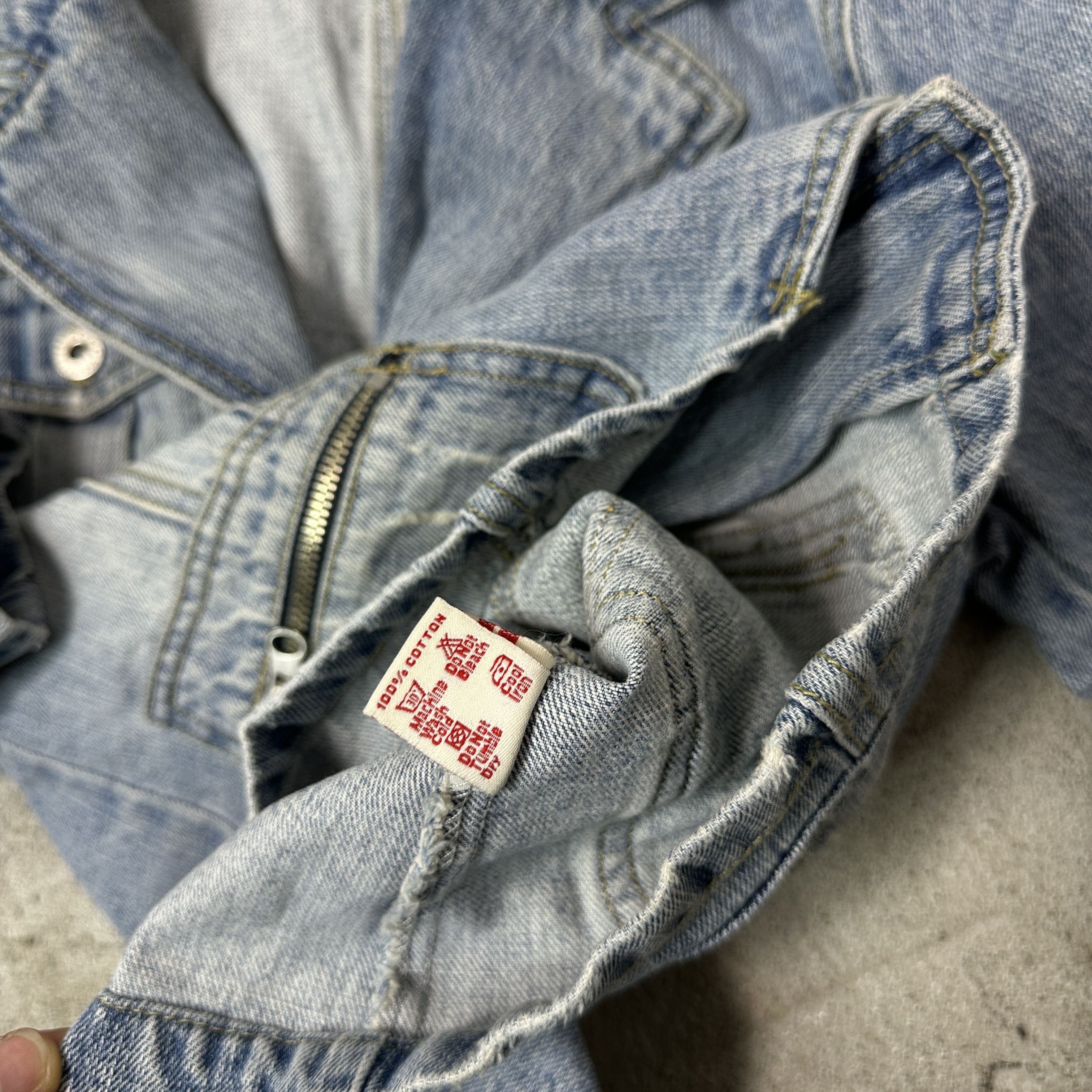 Vintage Vintage Denim Streetwear Fitted Jeans Jacket Y2K Size S / US 4 / IT 40 - 4 Thumbnail