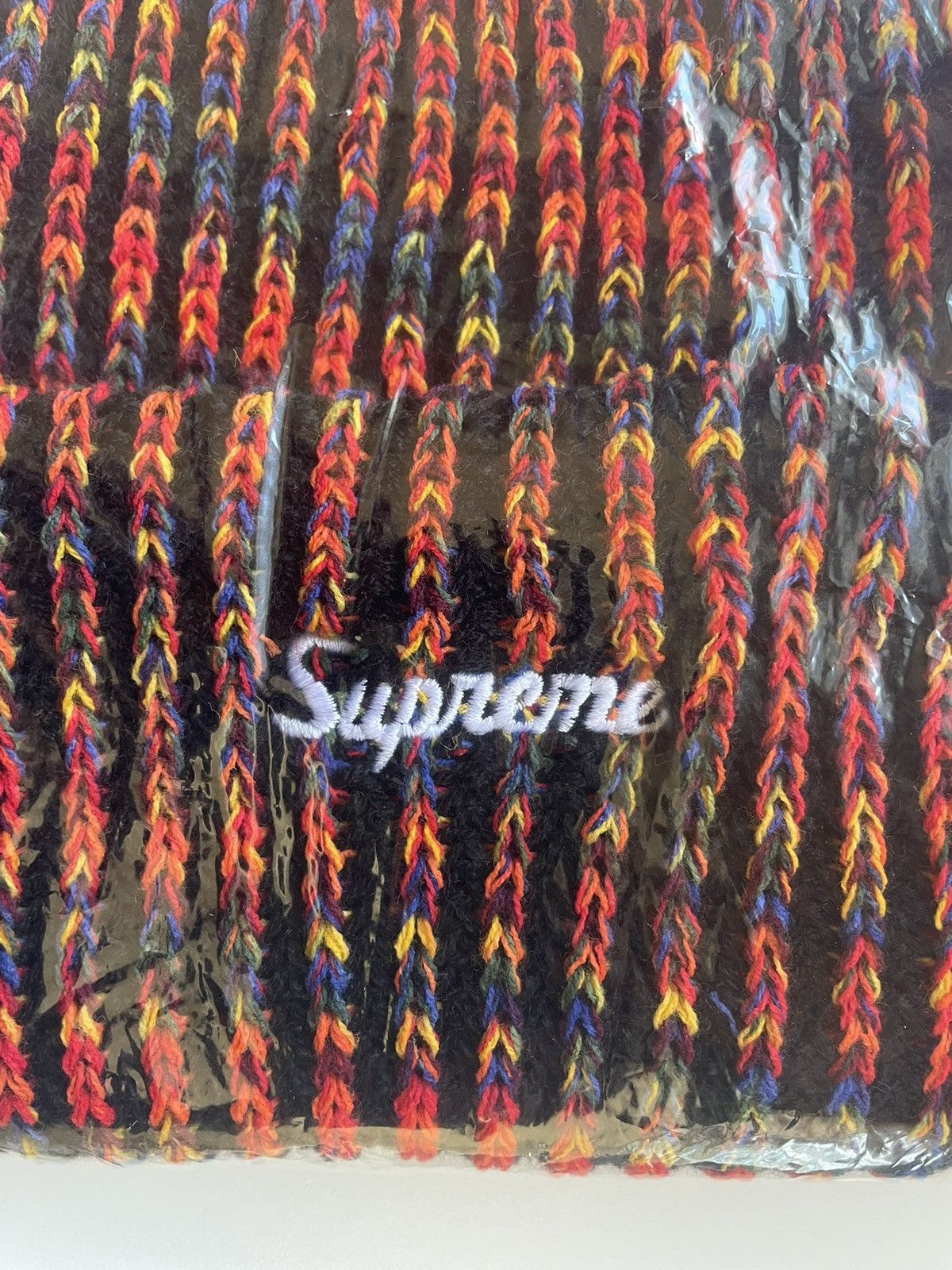 Supreme Supreme FW25 Rainbow Loose Gauge Beanie BLACK Size ONE SIZE - 2 Thumbnail