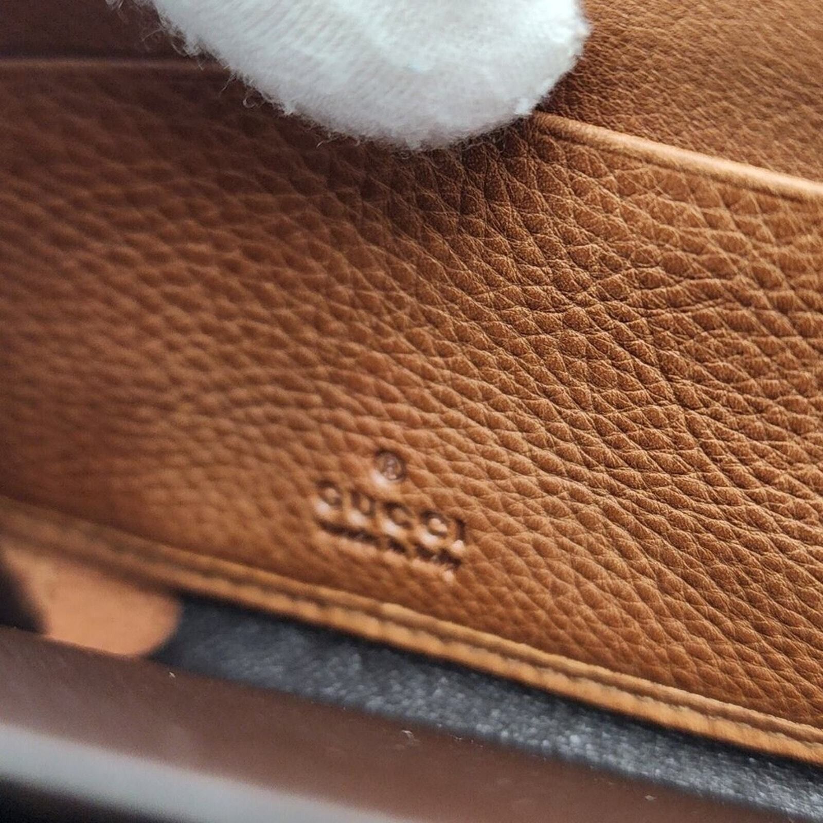 Gucci New GUCCI GG CALF LEATHER TASSEL LONG WALLET IN WHISKY BROWN Size ONE SIZE - 6 Thumbnail
