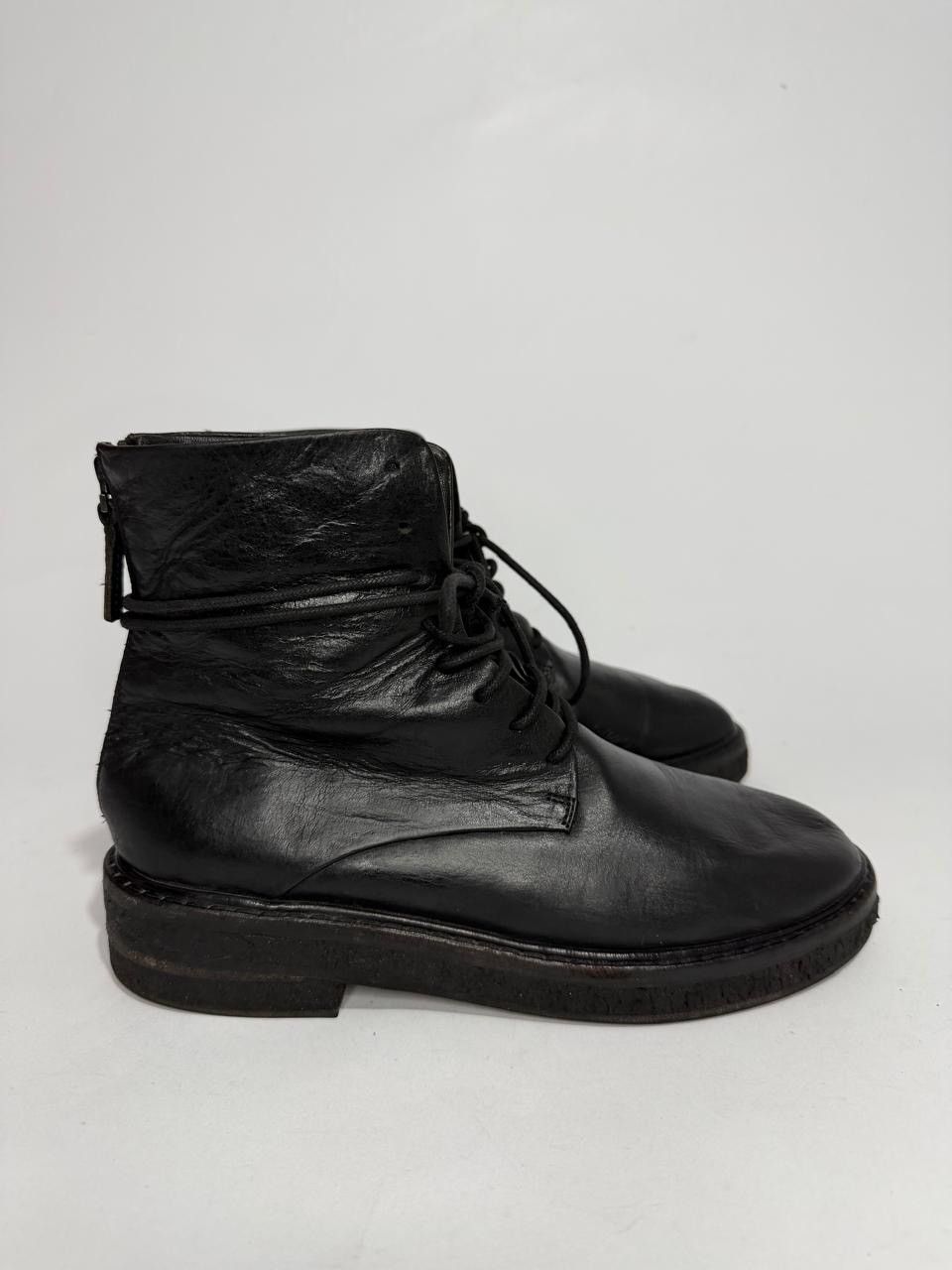 Marsell MARSÈLL PARRUCCA ANKLE BLACK LEATHER BOOTS EU 38 Size US 8 / IT 38 - 1 Thumbnail