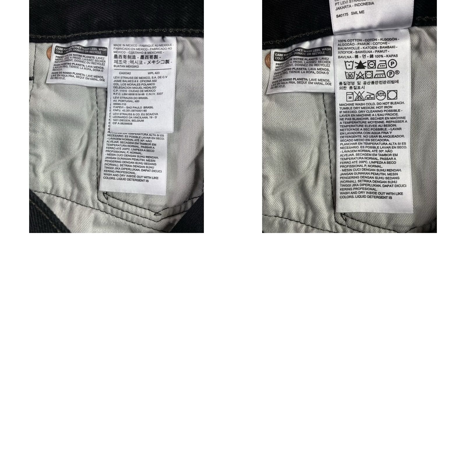 Levi's Levi's 501 Jeans Black Men 38x32 Button fly made in Mexico Straight leg (Fits 38x31) Size US 38 / EU 54 - 8 Thumbnail