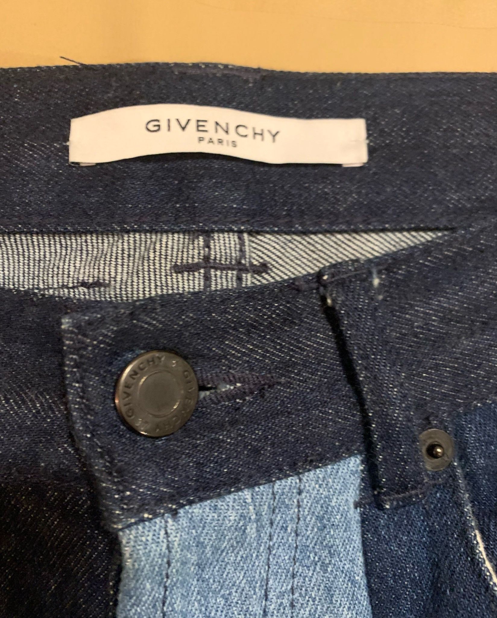 Givenchy $1300 Panelled Patchwork Stars Stripes Denim Jean size 30 Size US 30 / EU 46 - 4 Thumbnail