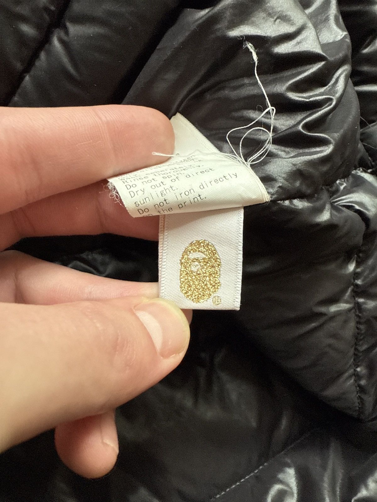 Bape A Bathing Ape Black Down Puffer Jacket Size US XL / EU 56 / 4 - 7 Thumbnail