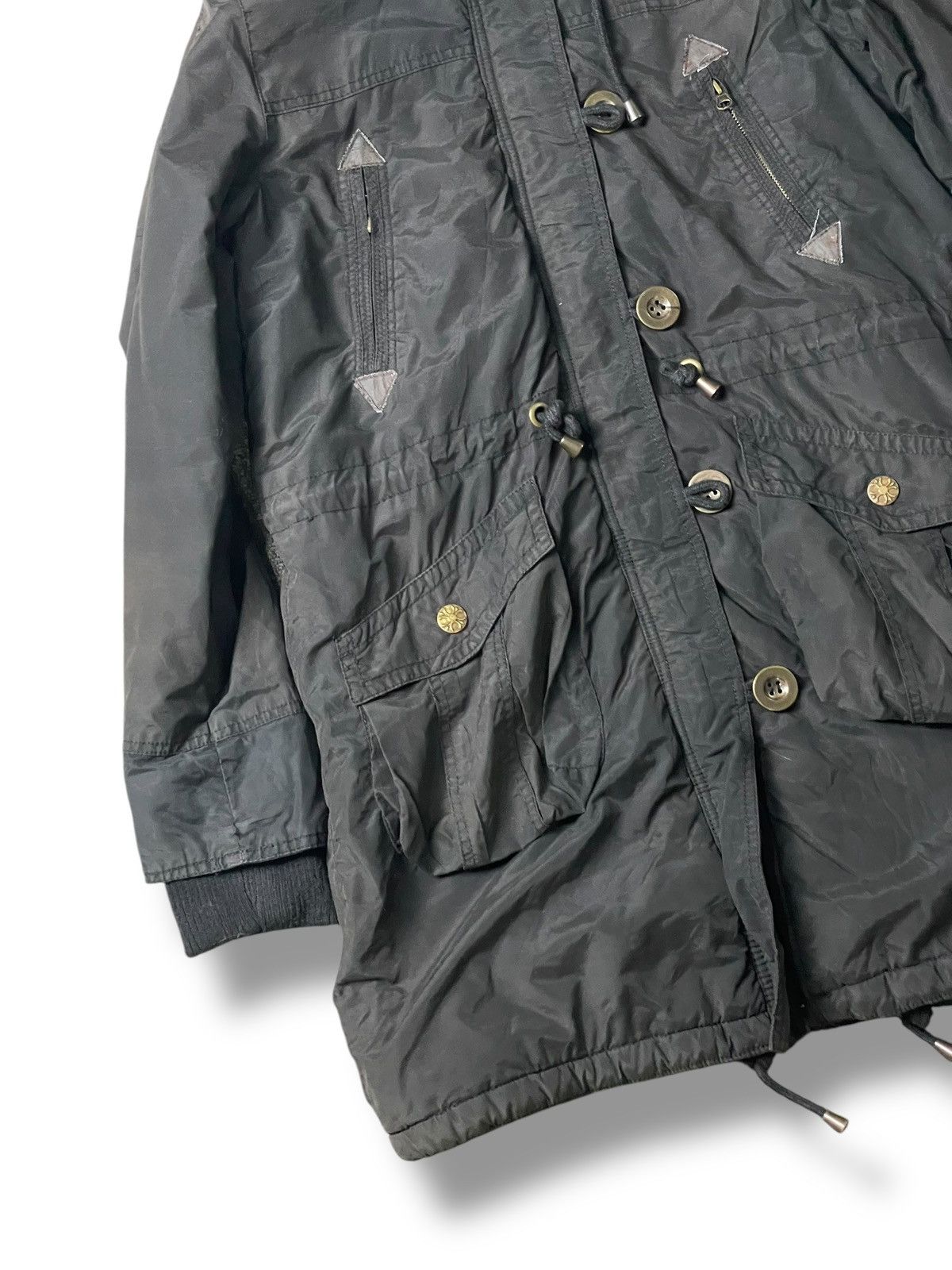 If Six Was Nine × Japanese Brand × Le Grande Bleu (L.G.B.) TYPE ARMY 07 WINTER FUR HOODED JACKET (99) Size US XXS / EU 40 - 3 Thumbnail