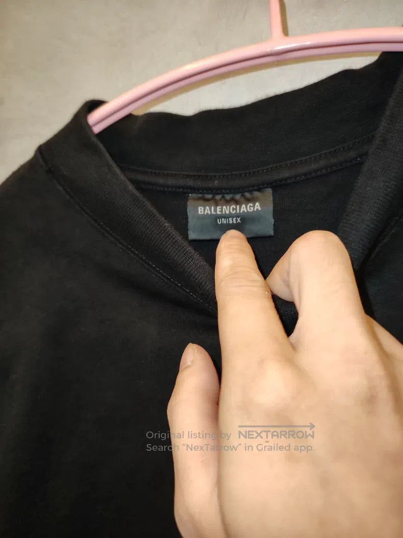 Balenciaga Balenciaga Black Wave Logo Short-sleeve T-Shirt, Size S Size US S / EU 44-46 / 1 - 7 Thumbnail