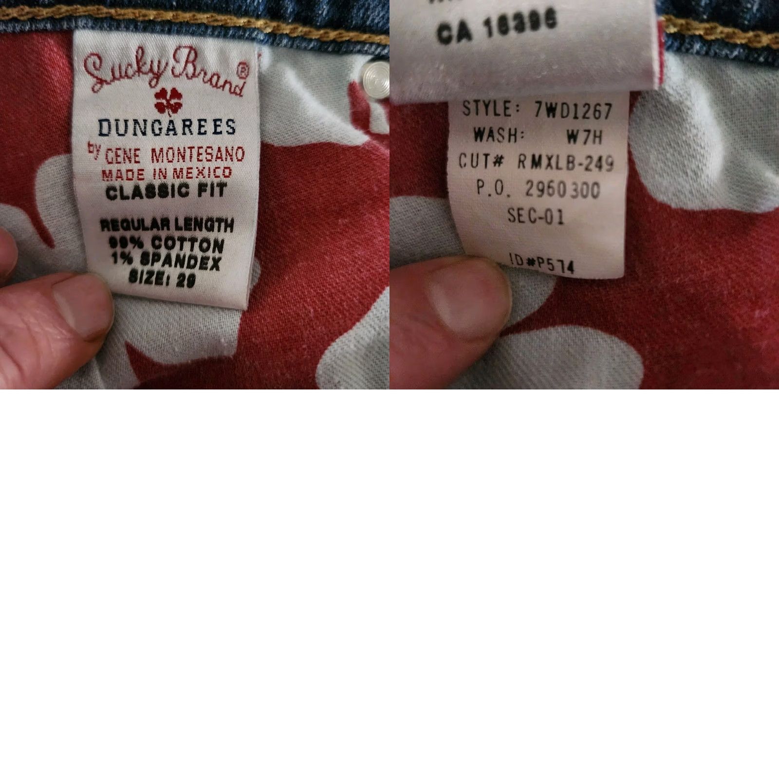 Lucky Brand VINTAGE Lucky Brand Jeans Womens 8 / 29 Embroidered Pockets Wide Leg Blue Y2K Mens? Size 30" / US 8 / IT 44 - 9 Thumbnail