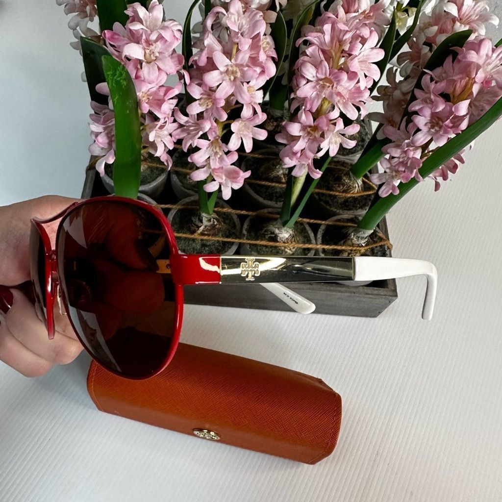 Tory Burch Tory Burch Sunglasses with red frame Size ONE SIZE - 4 Thumbnail