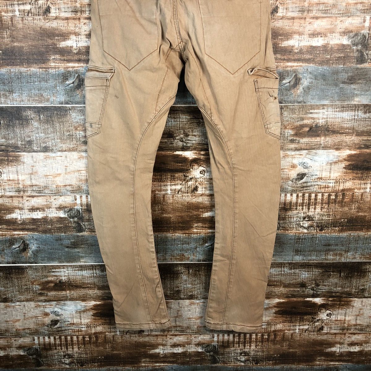 Japanese Brand Iz Frontier Brown Cargo Multipocket Pants #A1429 Size US 30 / EU 46 - 17 Thumbnail
