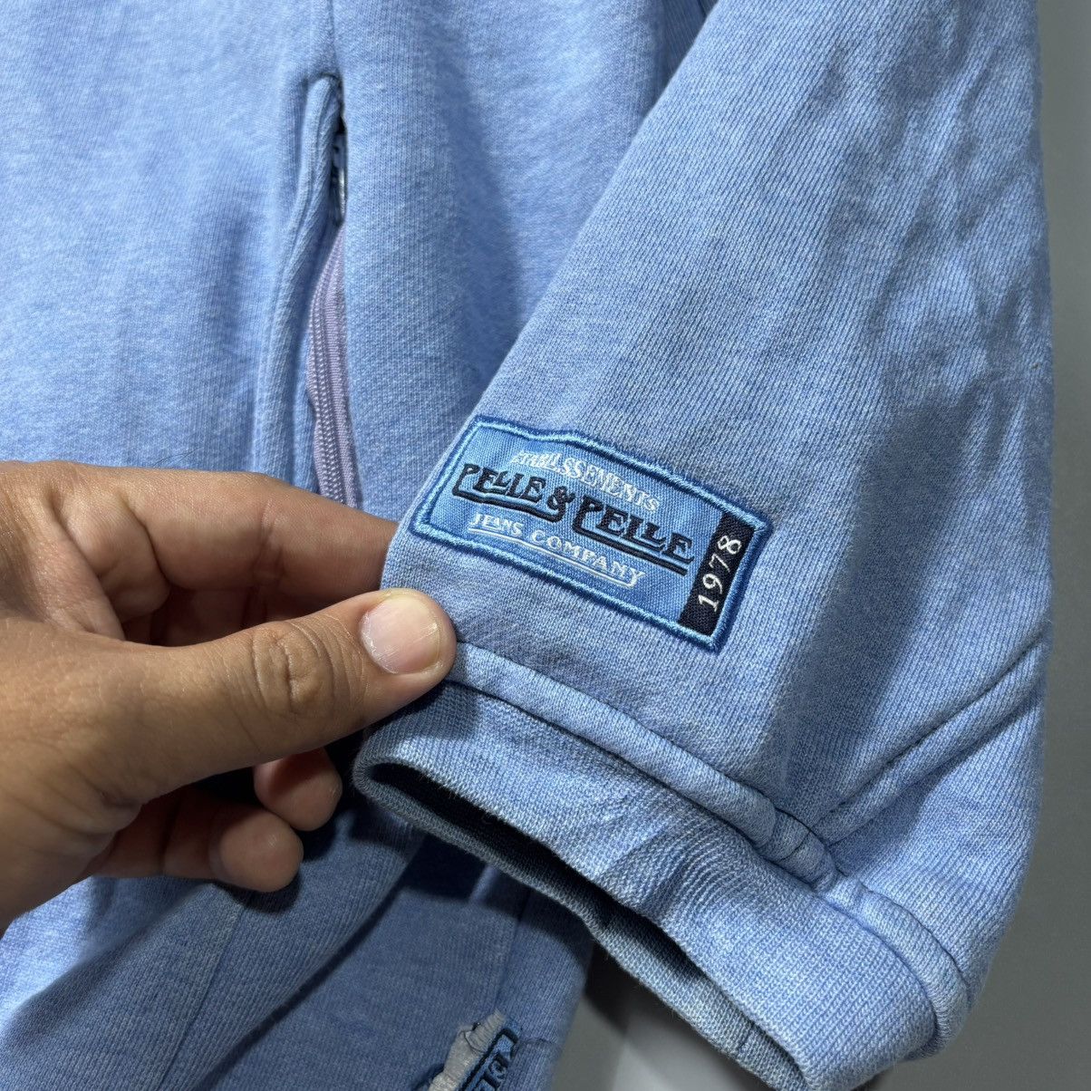 Pelle Pelle vintage Y2k Pelle Pelle full-zip hoodie in a light blue Size US L / EU 52-54 / 3 - 2 Thumbnail