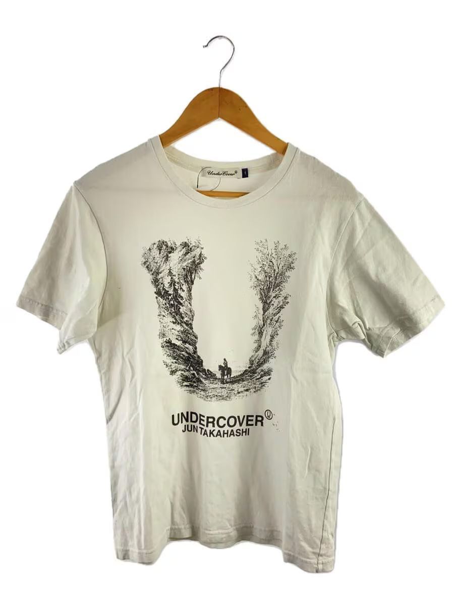 image of Undercover Western U Logo Tee in White, Men's (Size Small)