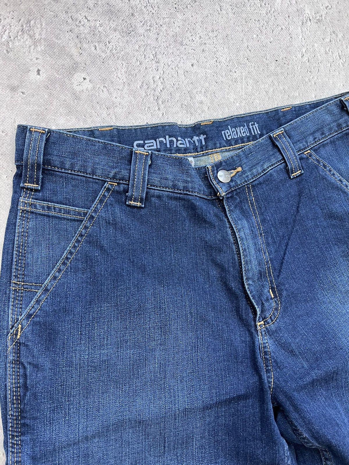 Carhartt × Vintage Carhartt Relaxed Loose Fit Y2k Baggy Carpenter Pants B324 Size US 32 / EU 48 - 13 Thumbnail