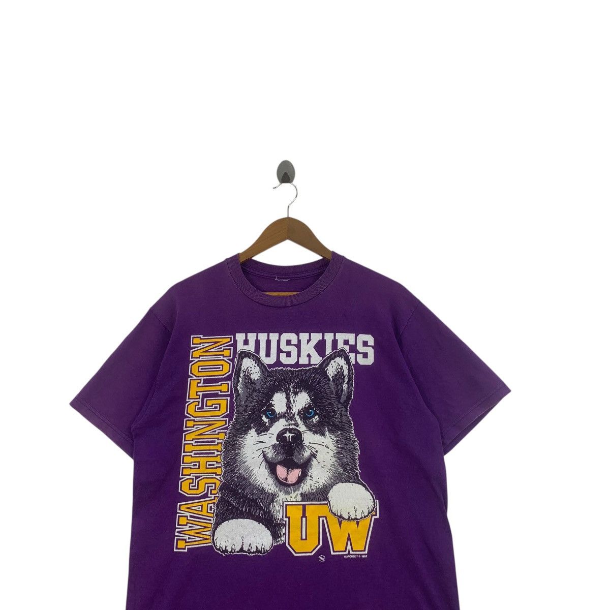 Other Vintage 1992 UW WASHINGTON HUSKIES Athletics Tee Shirt Top Size M / US 6-8 / IT 42-44 - 2 Thumbnail