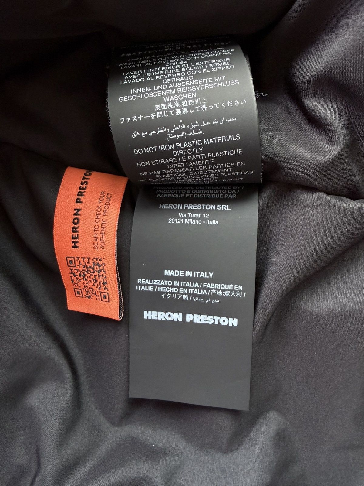 Heron Preston HERON PRESTON TECH FABRIC PUFFER JACKET Size US M / EU 48-50 / 2 - 9 Thumbnail
