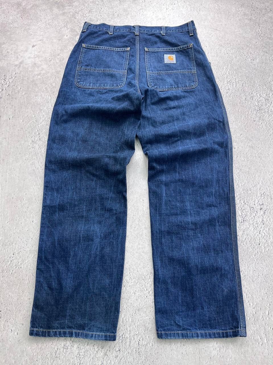 Carhartt × Carhartt Wip × Vintage Vintage Carhartt Double Knee Denim Skate Pant Baggy Oversize Size US 30 / EU 46 - 9 Thumbnail