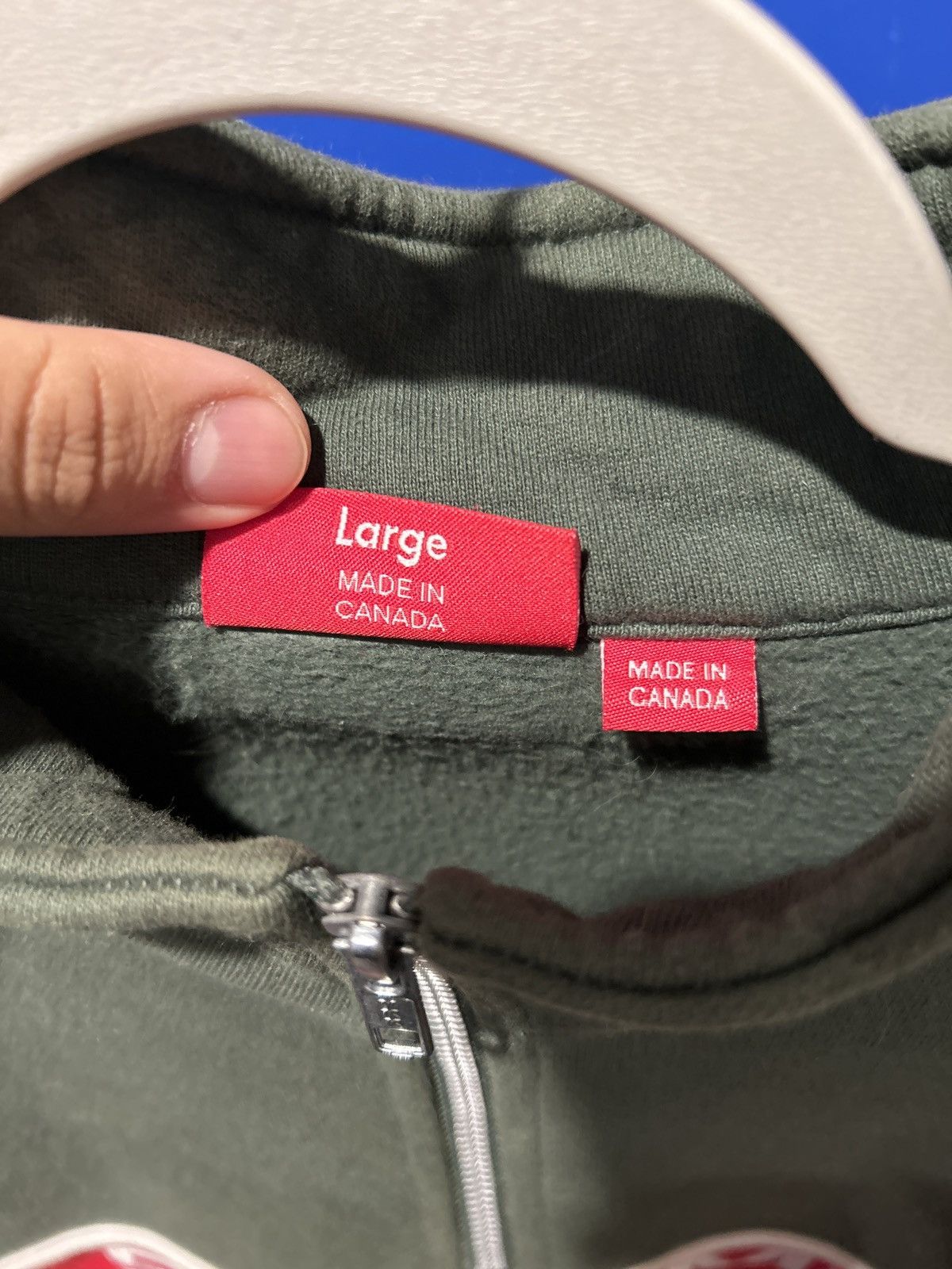 Supreme Supreme two-tone half zip up sweater Size US L / EU 52-54 / 3 - 4 Thumbnail