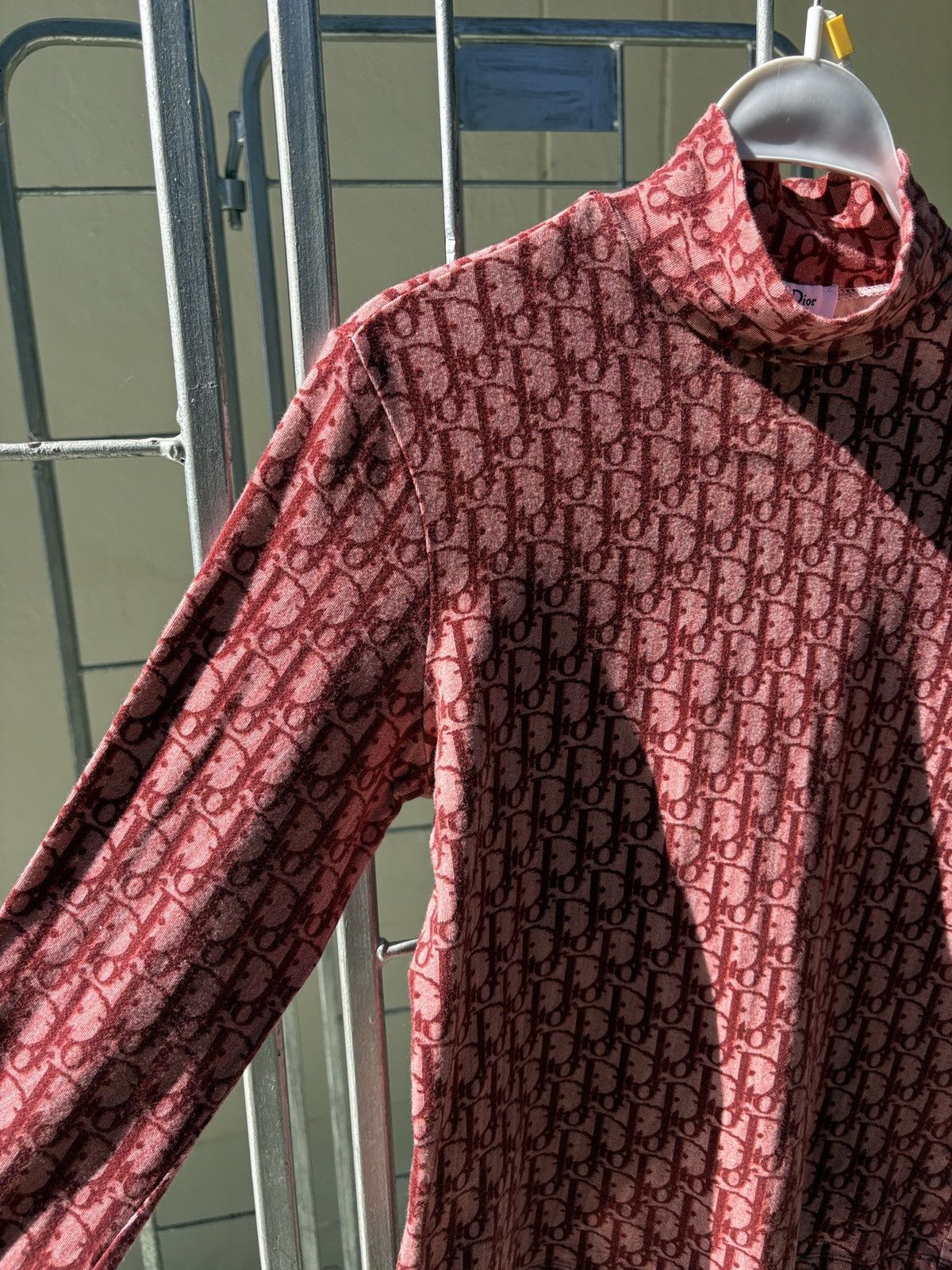Dior Christian Dior CD Y2K monogram turtleneck long sleeves tee Size L / US 10 / IT 46 - 7 Thumbnail