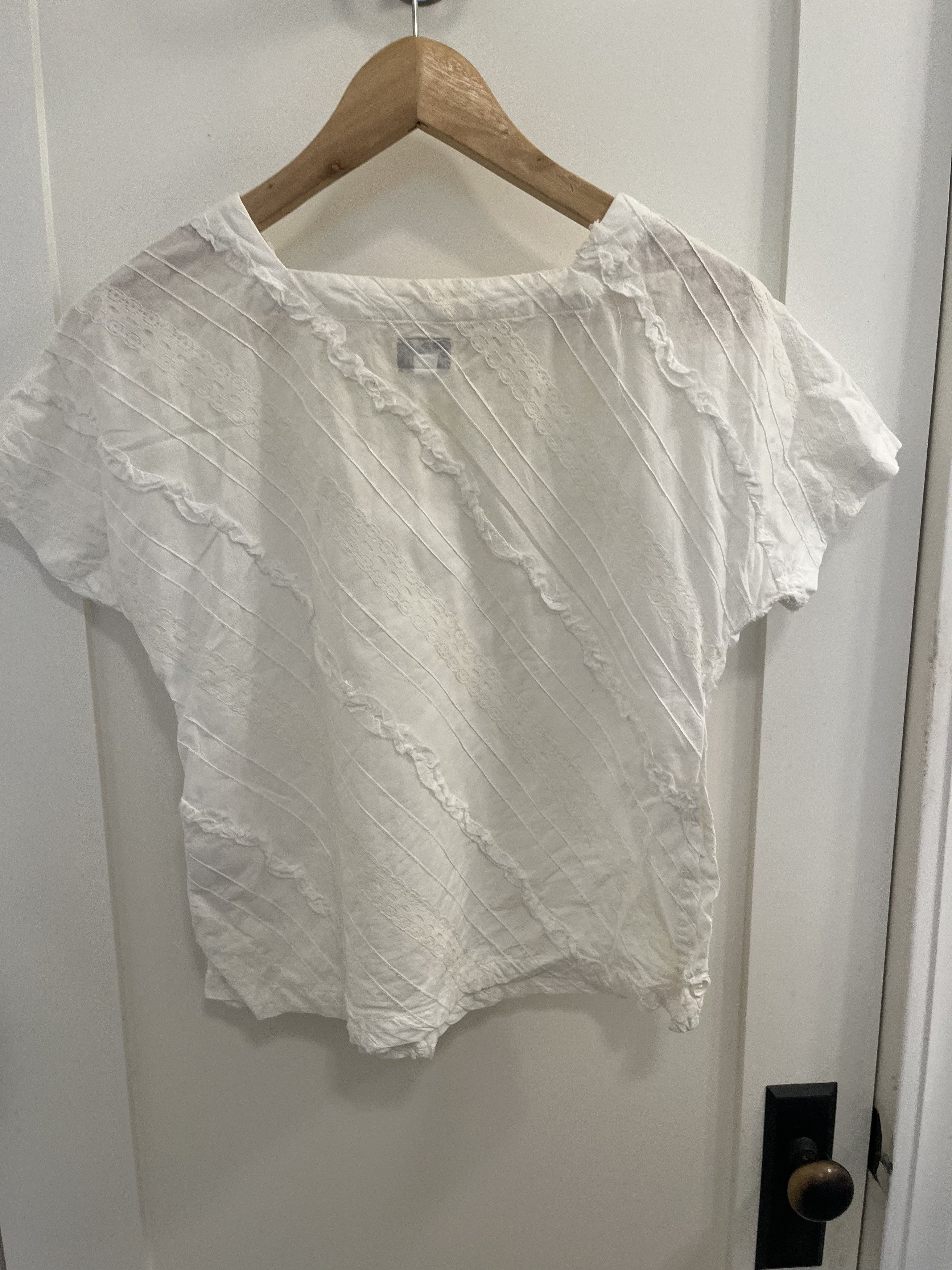 Engineered Garments Engineered Garments FWK white lace detail box blouse Size S / US 4 / IT 40 - 5 Thumbnail