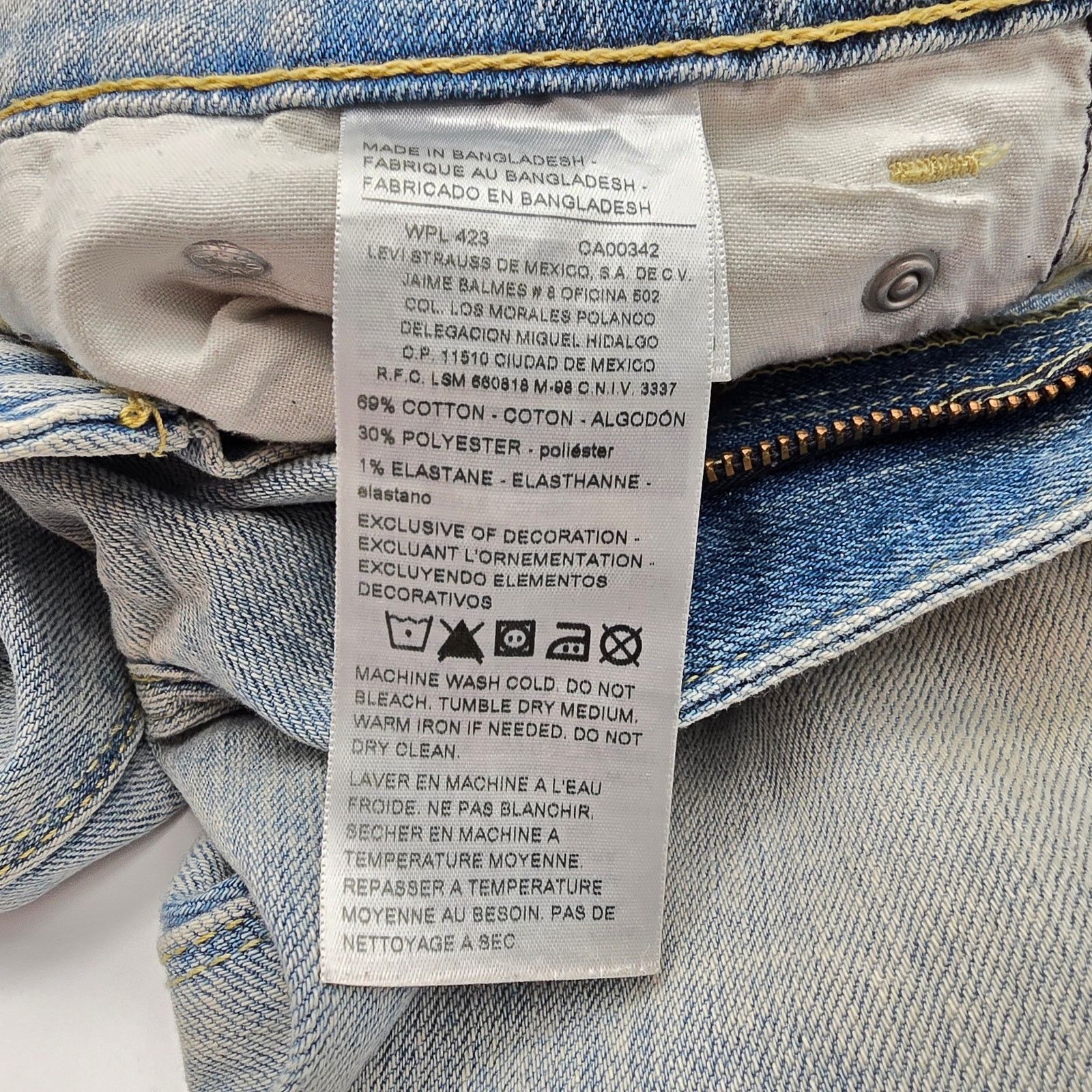 Levi's Levi's 283 Denizen Slim Fit Blue Denim Jeans Pants 32X30 Size US 32 / EU 48 - 6 Thumbnail