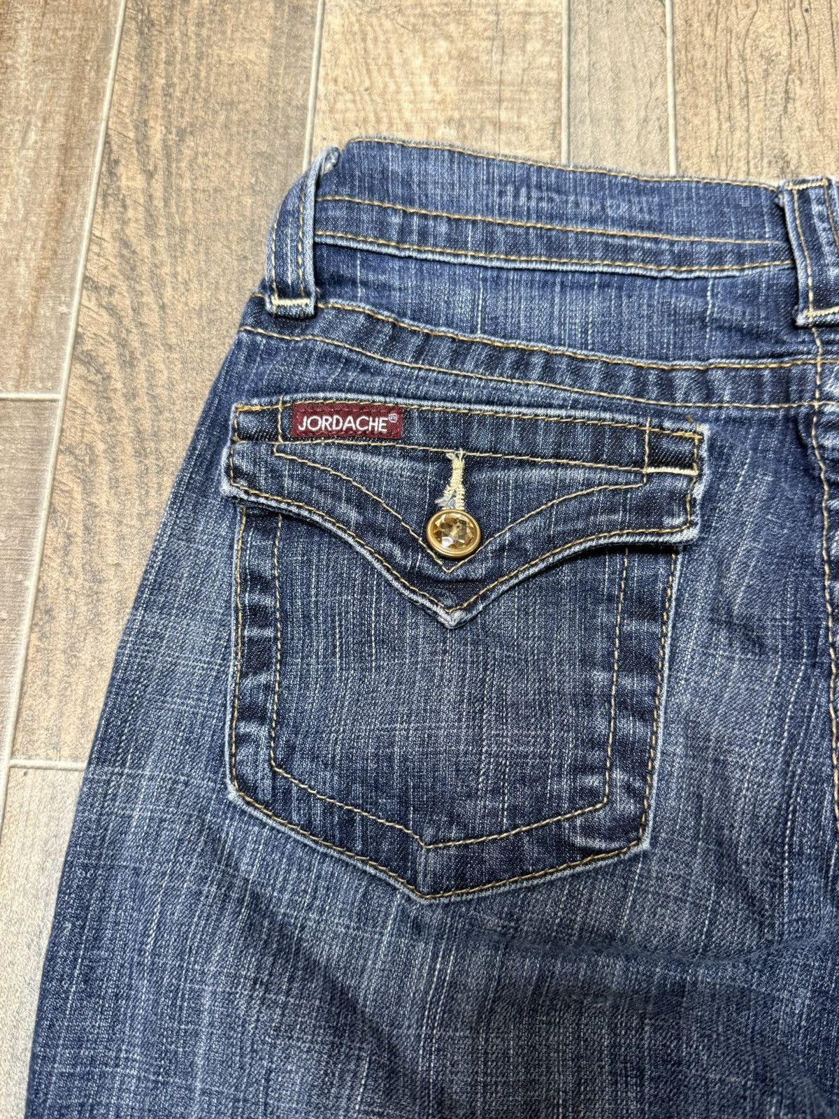 Jordache Vintage Jordache Dark Blue Denim Jeans Bootcut Fit Size 30" / US 8 / IT 44 - 8 Thumbnail
