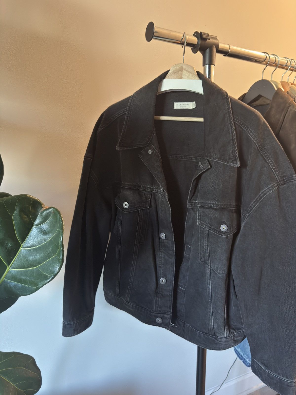 Allsaints AllSaints Oversized Denim Jacket Size US XXL / EU 58 / 5 - 1 Thumbnail