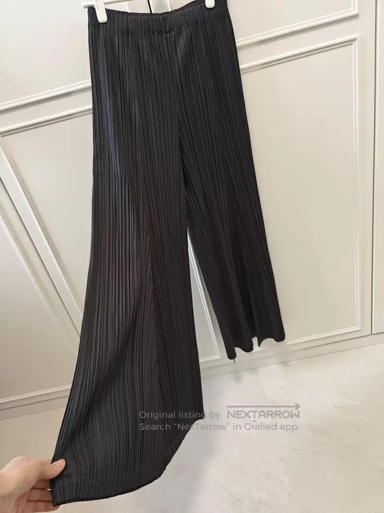 Issey Miyake Issey Miyake Ruffle Pants Carbon Gray Size 25" / US 0 / IT 36 - 1 Thumbnail