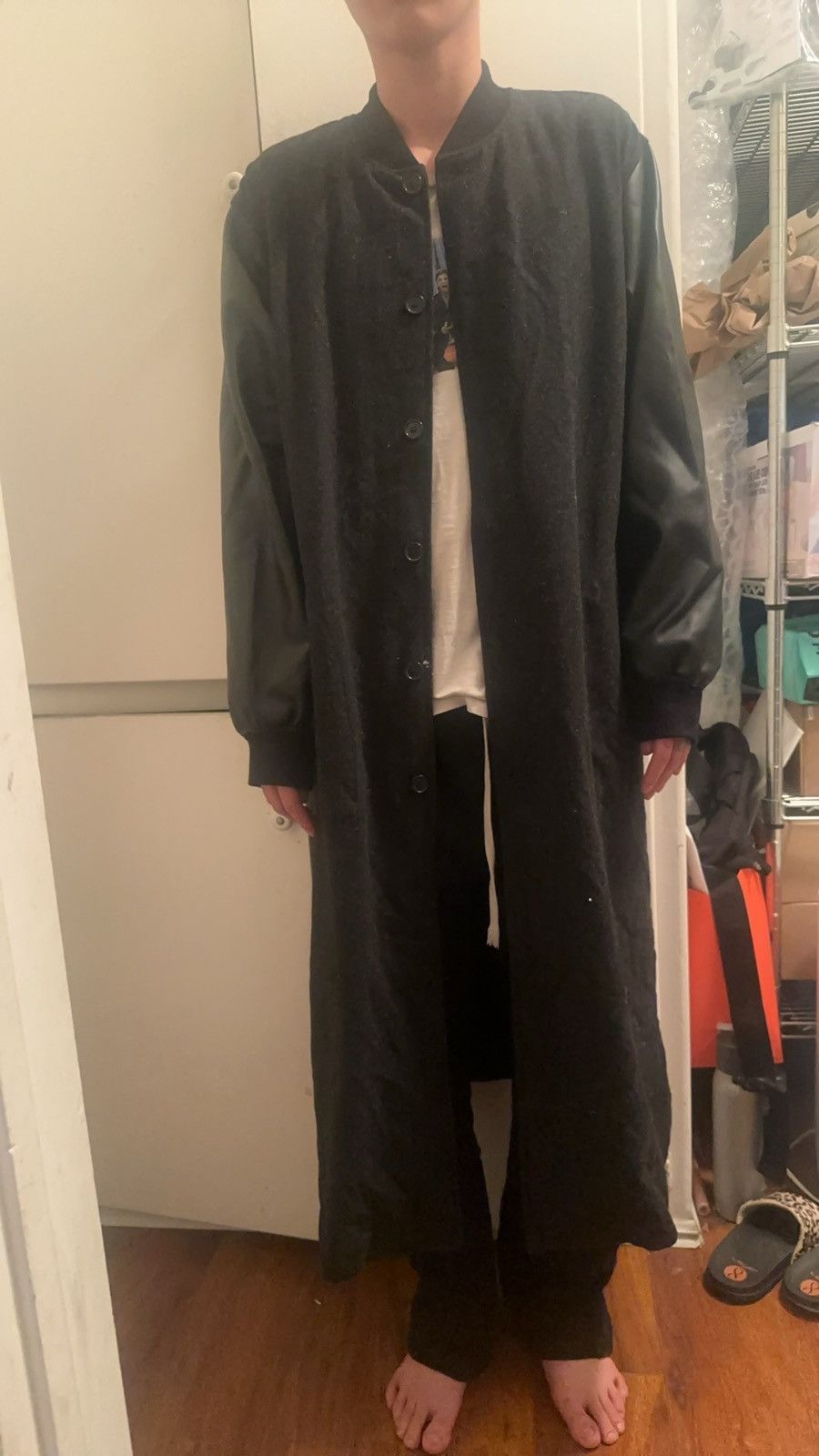 Comme des Garcons COMME DES GARCONS CDG STAFF Leather Coat Jacket Size US M / EU 48-50 / 2 - 7 Thumbnail