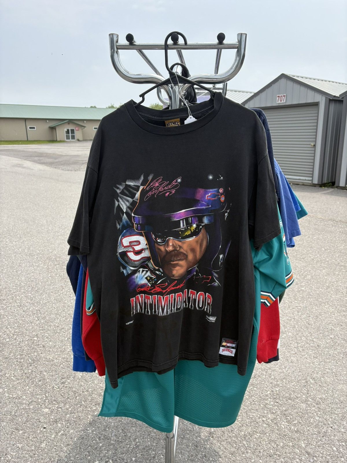 Vintage 1990's Dale Earnhardt Intimidator Nutmeg T-Shirt Size US L / EU 52-54 / 3 - 1 Thumbnail