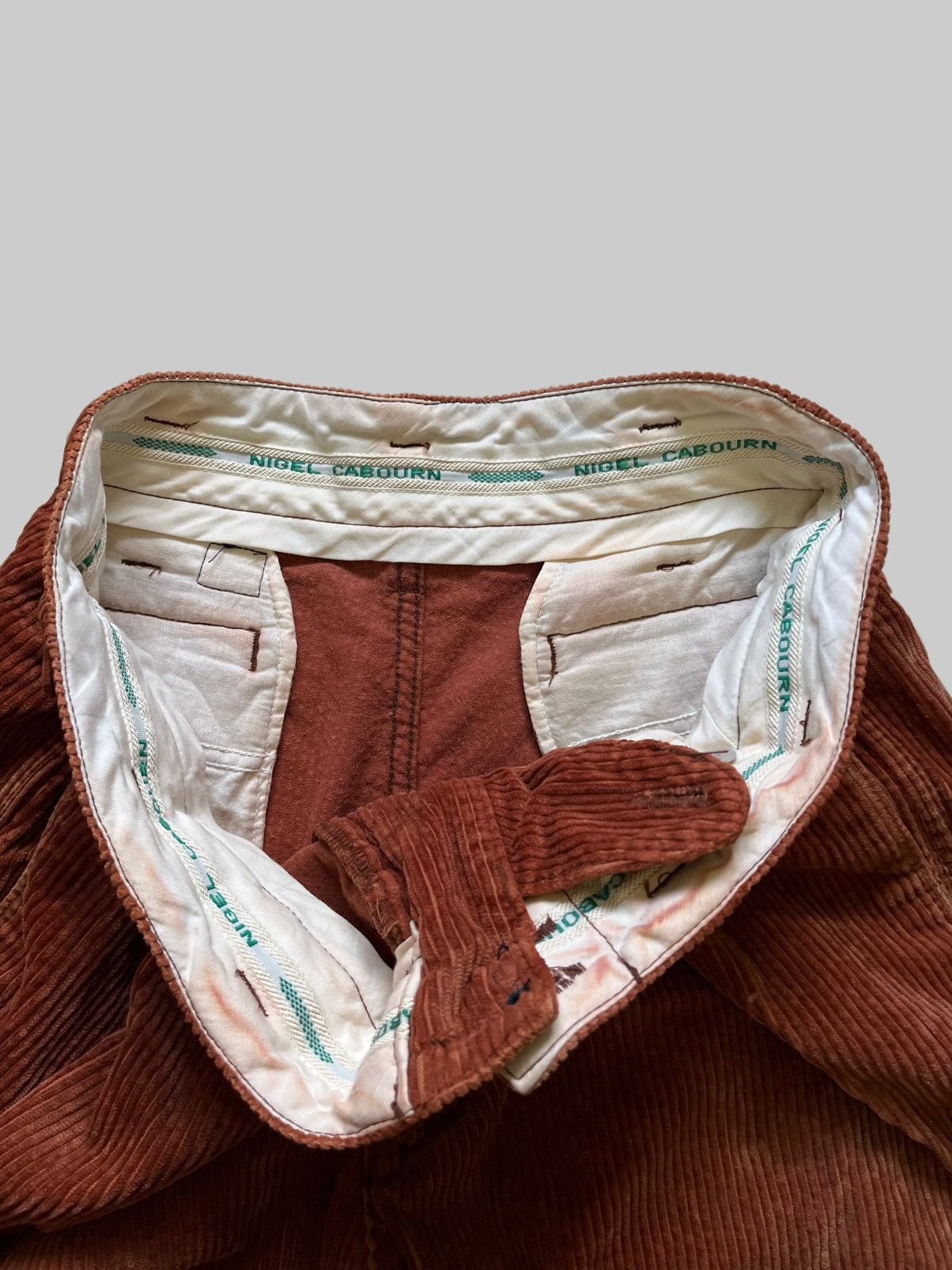 Nigel Cabourn Archival AW2005 Nigel Cabourn Rust Brown Corduroy Pants Size US 32 / EU 48 - 2 Thumbnail