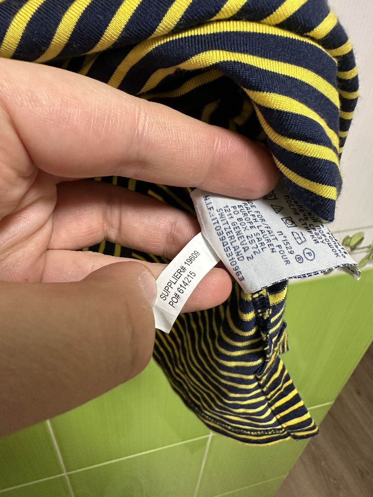 Polo Ralph Lauren × Ralph Lauren Vintage Polo Ralph Lauren PRO FIT Polo Shirt Yellow Stripe Size US M / EU 48-50 / 2 - 5 Thumbnail