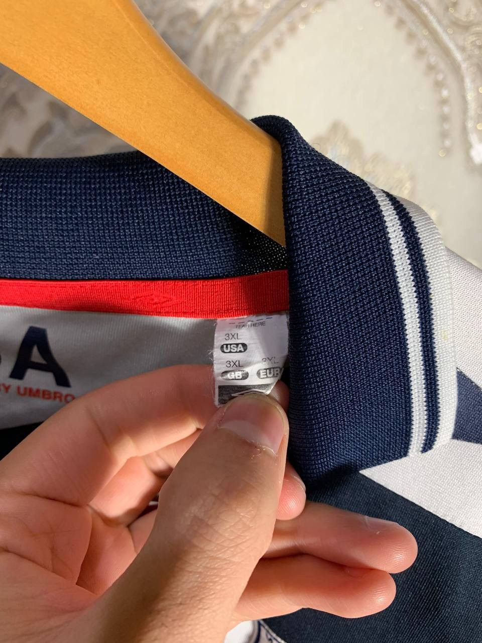 Vintage VERY RARE UMBRO WEST BROMWICH ALBION ENGLAND SOCCER JERSEY Size US XXL / EU 58 / 5 - 3 Thumbnail