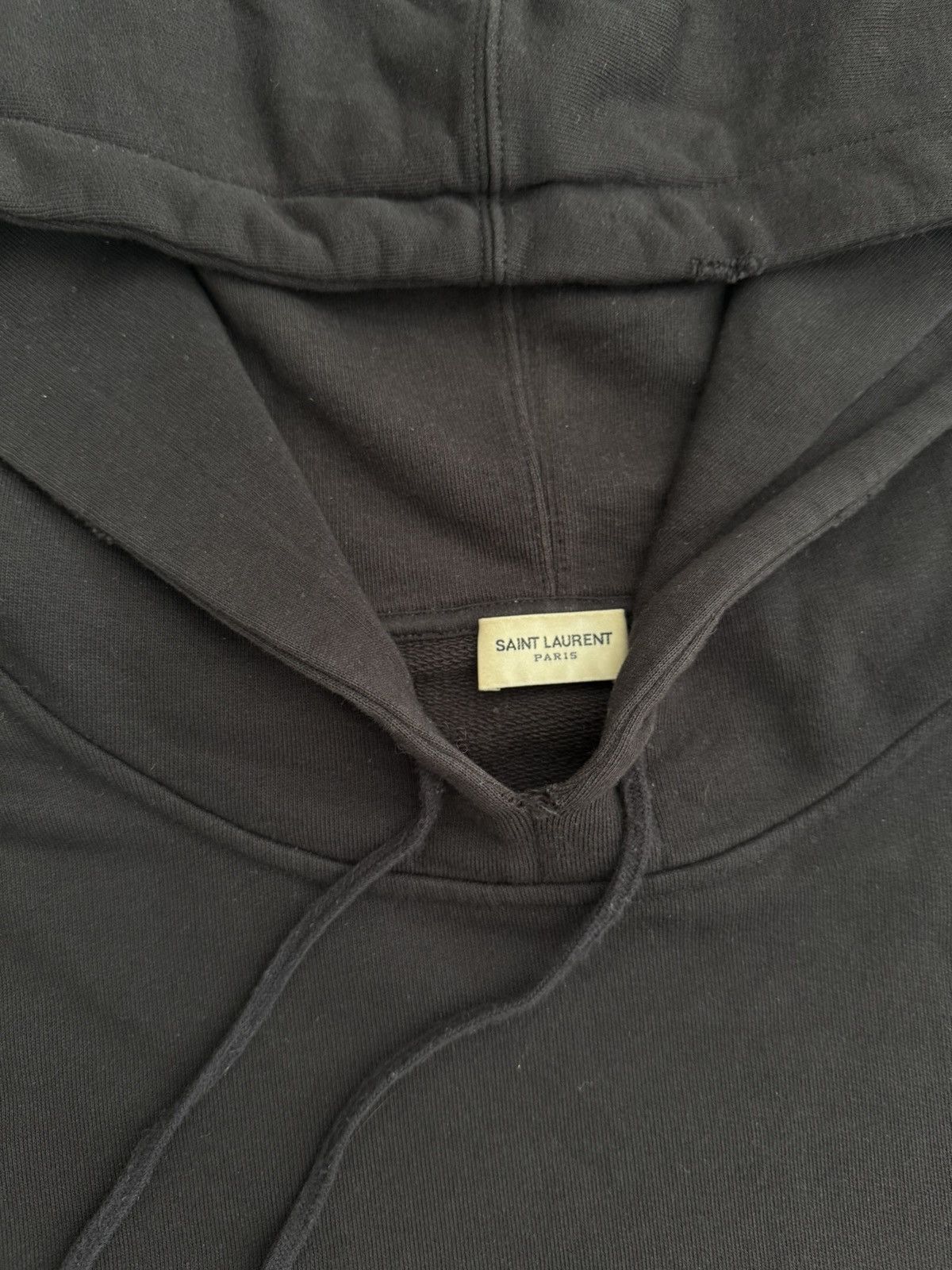 Saint Laurent Paris Saint Laurent Paris Black Logo Hoodie Size XL Size US XL / EU 56 / 4 - 3 Thumbnail