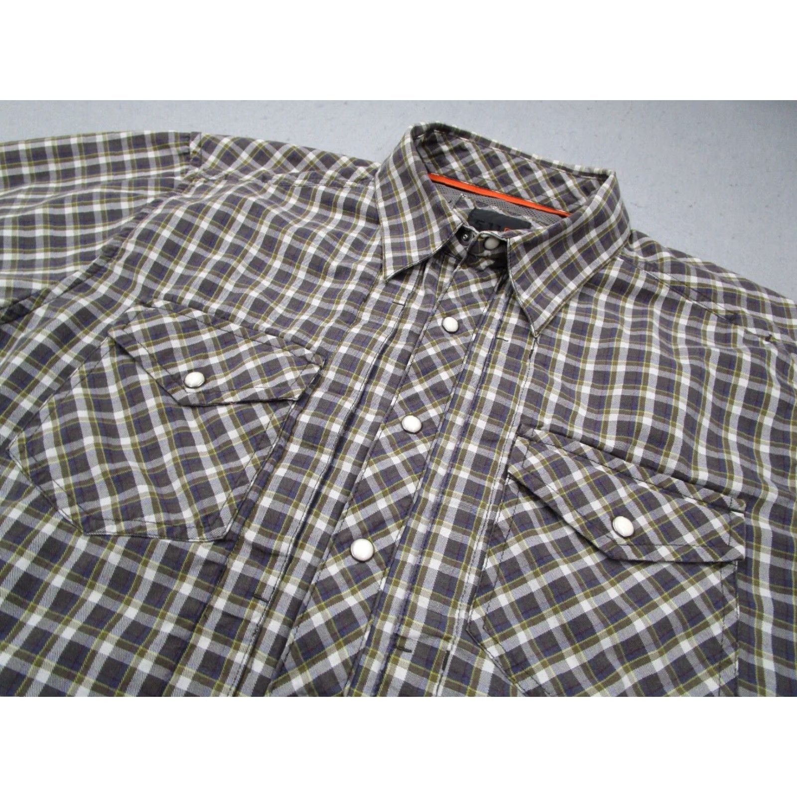 Vintage 5.11 Tactical Shirt Mens Large Brown Button-Up Pearl Snaps Conceal Carry Rancher Size US L / EU 52-54 / 3 - 2 Thumbnail