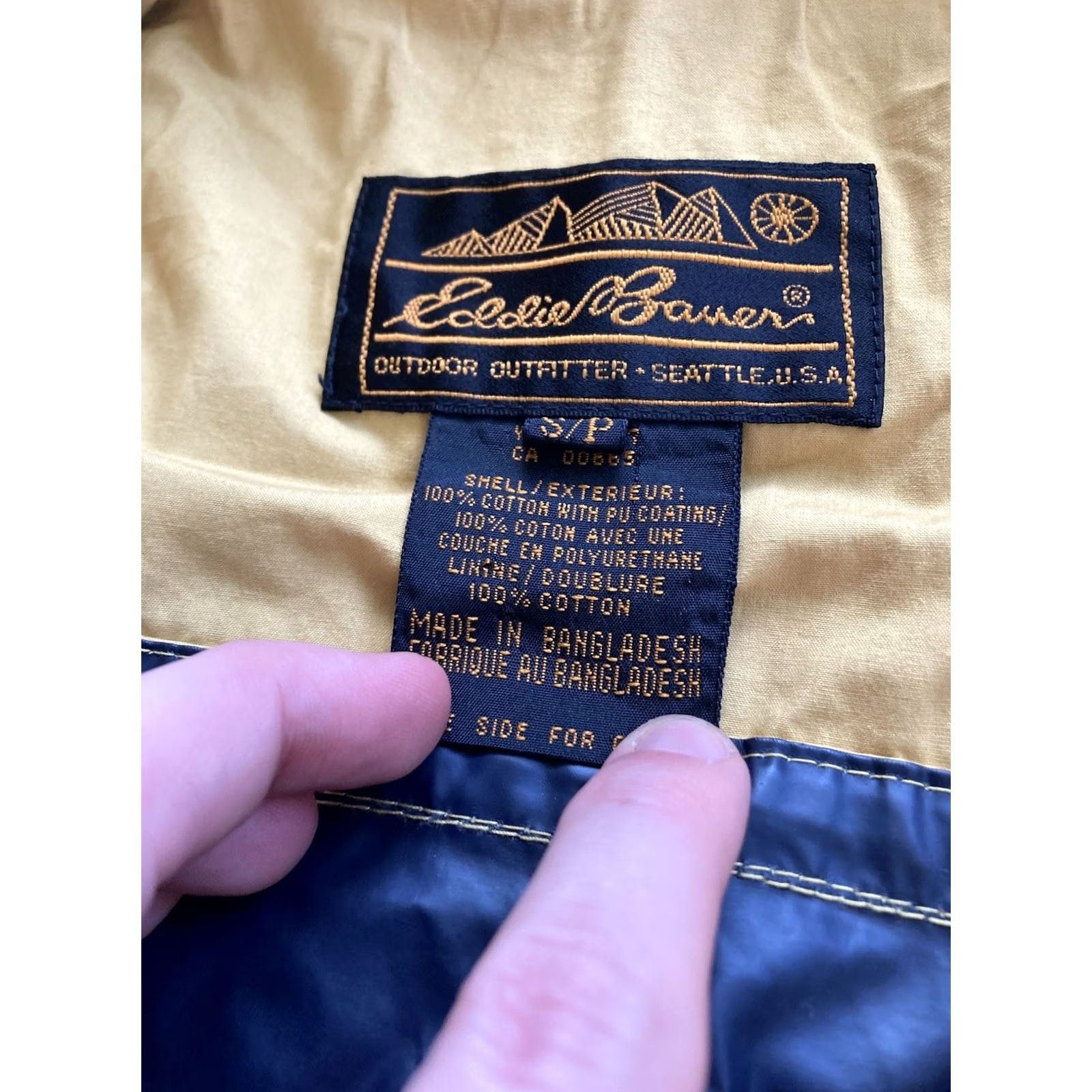 Eddie Bauer VINTAGE Eddie Bauer Parka Jacket Mens S Yellow Hooded Full Zip Barn Long Coat Casual Workwear Outdoor Fall Winter 90s Mens Size US S / EU 44-46 / 1 - 6 Thumbnail
