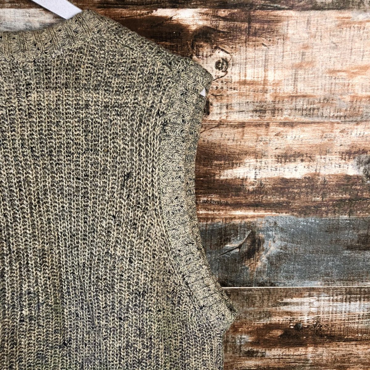 Vintage Raffine Brown Cardigan ripped Vest #A2242 Size US M / EU 48-50 / 2 - 18 Thumbnail