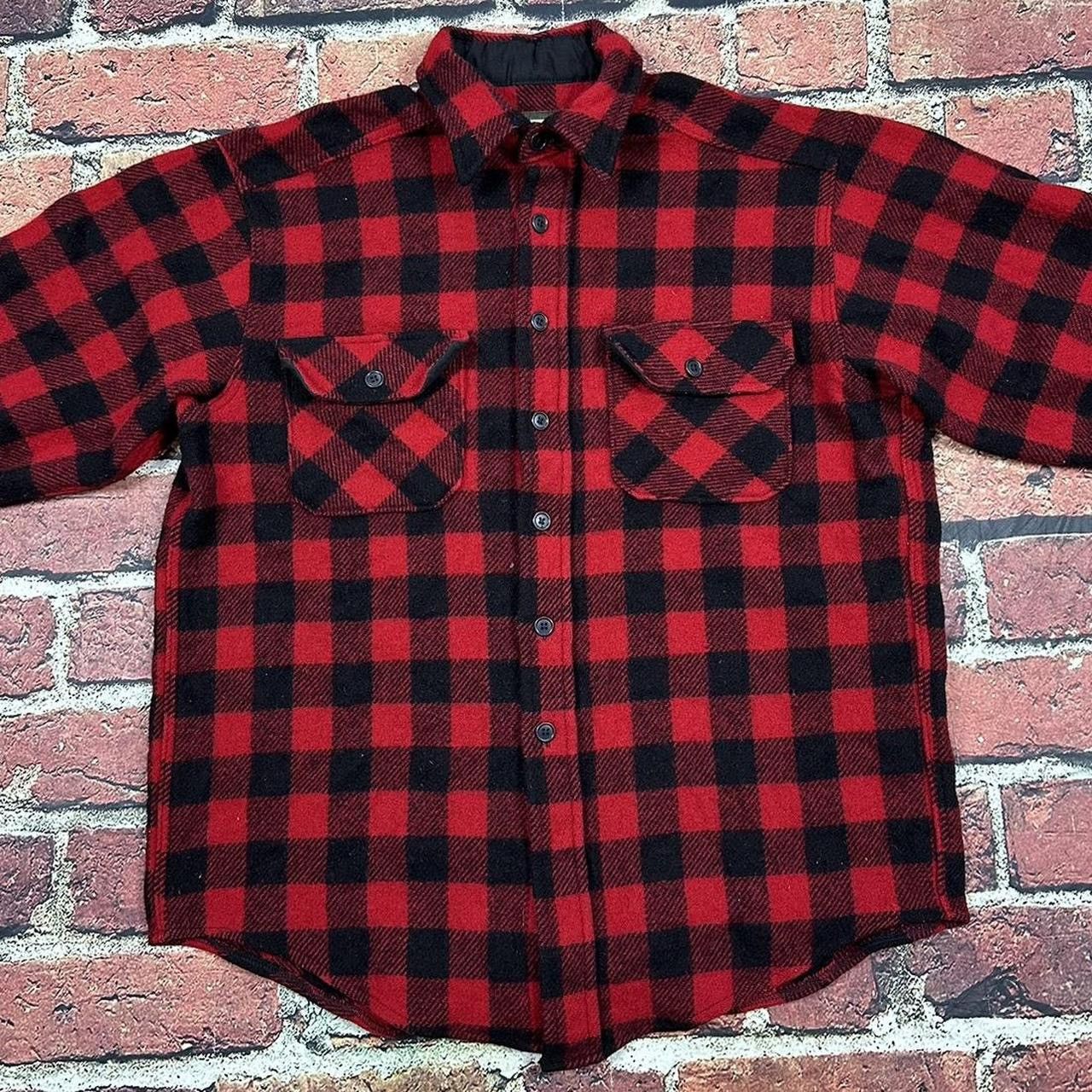 SafTbak Vintage SAFTBAK Buffalo Plaid Shirt Jacket Wool Shacket Size US L / EU 52-54 / 3 - 3 Thumbnail