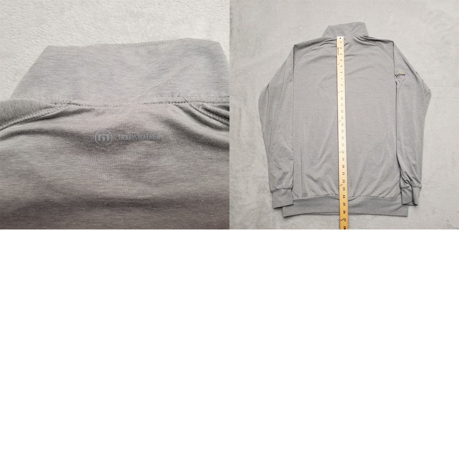 TravisMathew Travis Mathew Golf Shirt Mens M Gray 1/4 Zip Long Sleeve Performance Blend Shirt Mens Size US M / EU 48-50 / 2 - 8 Thumbnail