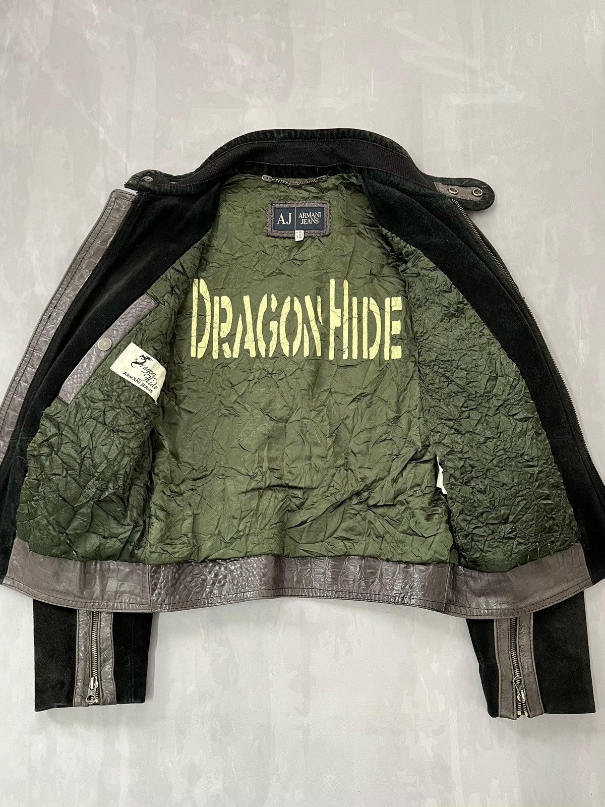 ARMANI Dragon leather blouson 【公式通販】