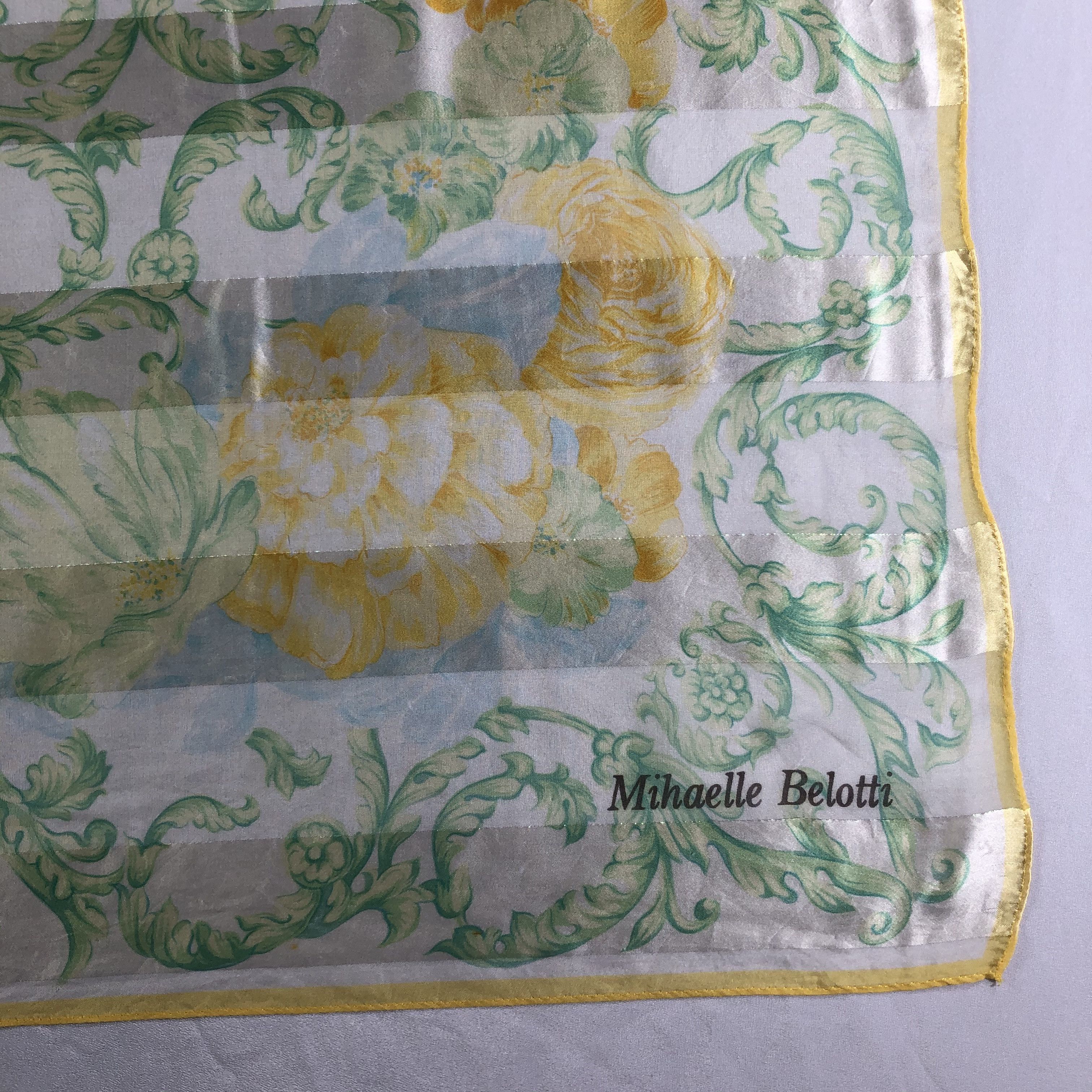 Vintage Vintage Mihaelle Belotti Silk Scarf Size ONE SIZE - 3 Thumbnail