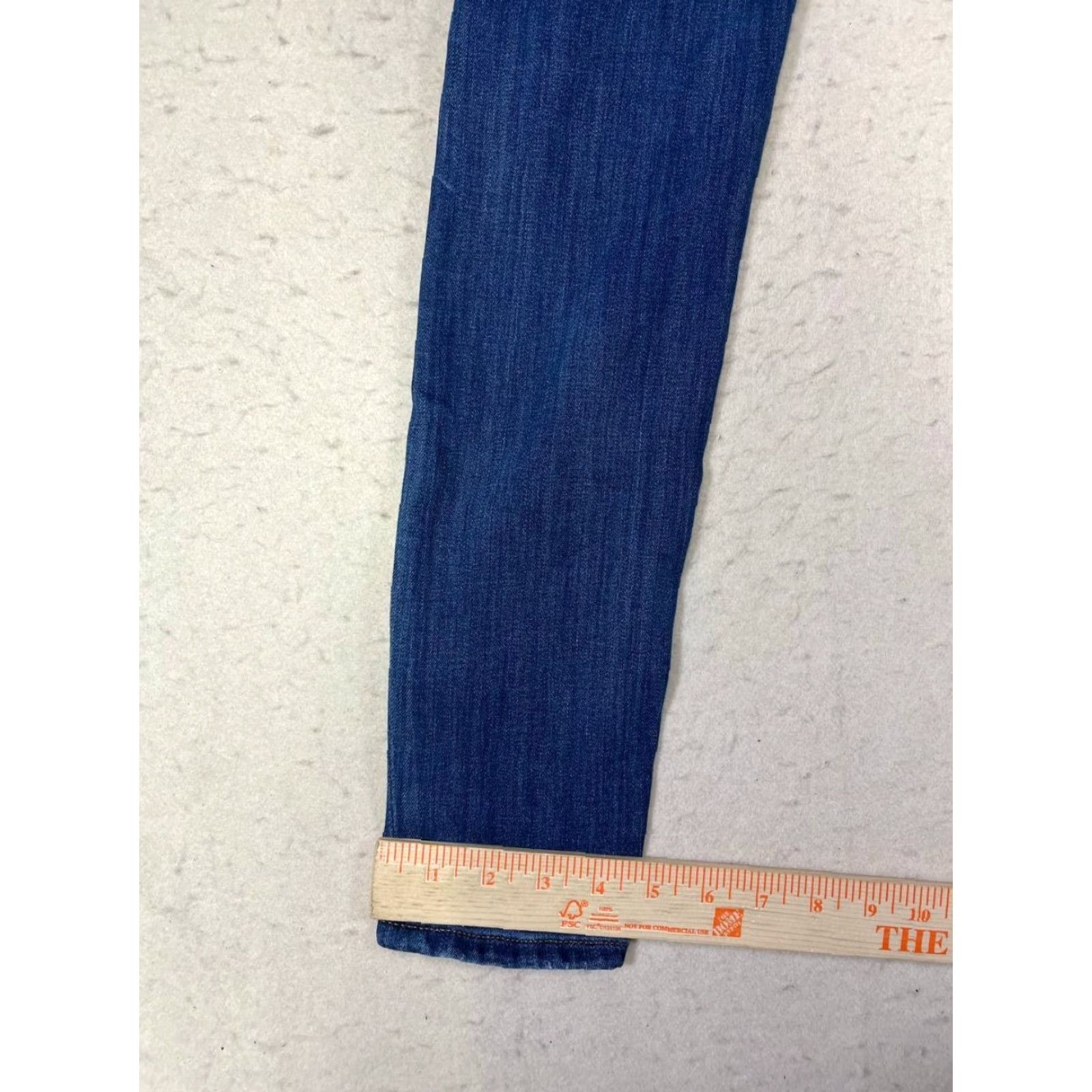 Express Express Jeans Legging Denim Women's 2R Blue Cotton Mid-Rise 5-Pocket Pockets Zip Modern Regular Adult Womens Size 26" / US 2 / IT 38 - 6 Thumbnail