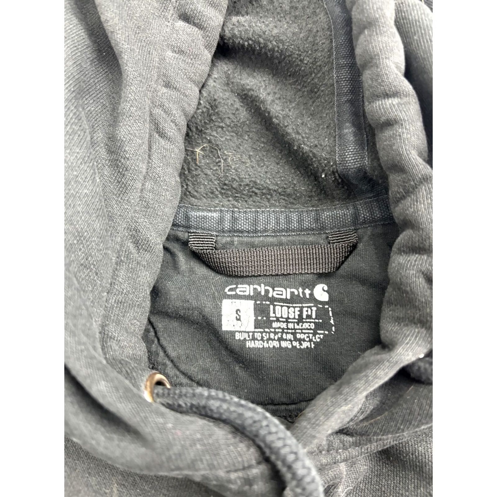 Carhartt Carhartt Hoodie Mens Small Black Pullover Fleece Sweatshirt Loose Fit TS0121 Size US S / EU 44-46 / 1 - 2 Thumbnail