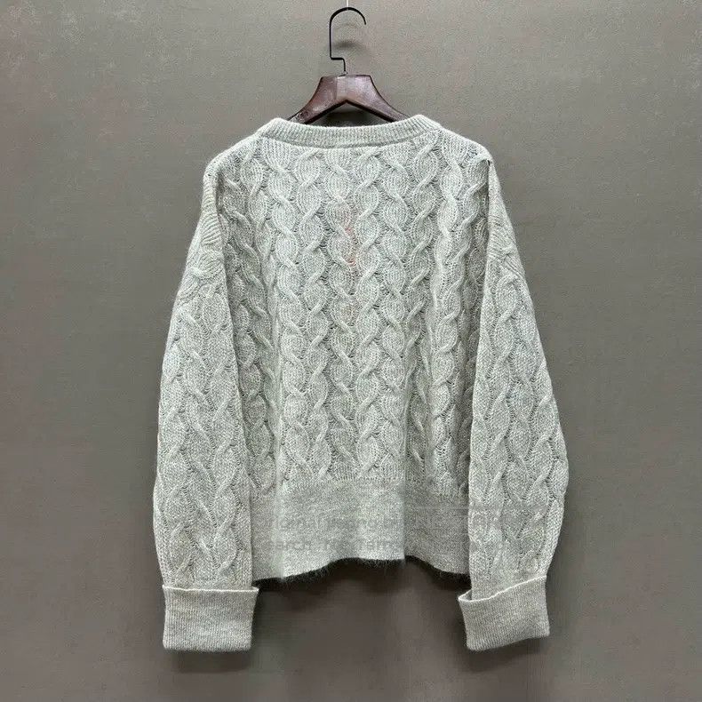 Brunello Cucinelli Brunello Cucinelli Twist-Patterned Lace Silk and Cashmere Size S / US 4 / IT 40 - 2 Thumbnail