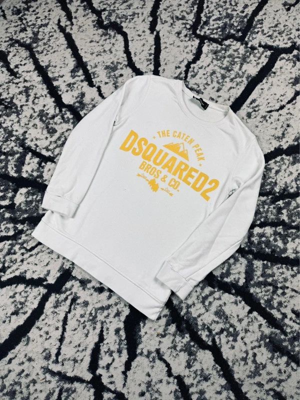 Dsquared2 Vintage Dsquared2 crewneck sweatshirt white yellow S Size US S / EU 44-46 / 1 - 2 Thumbnail